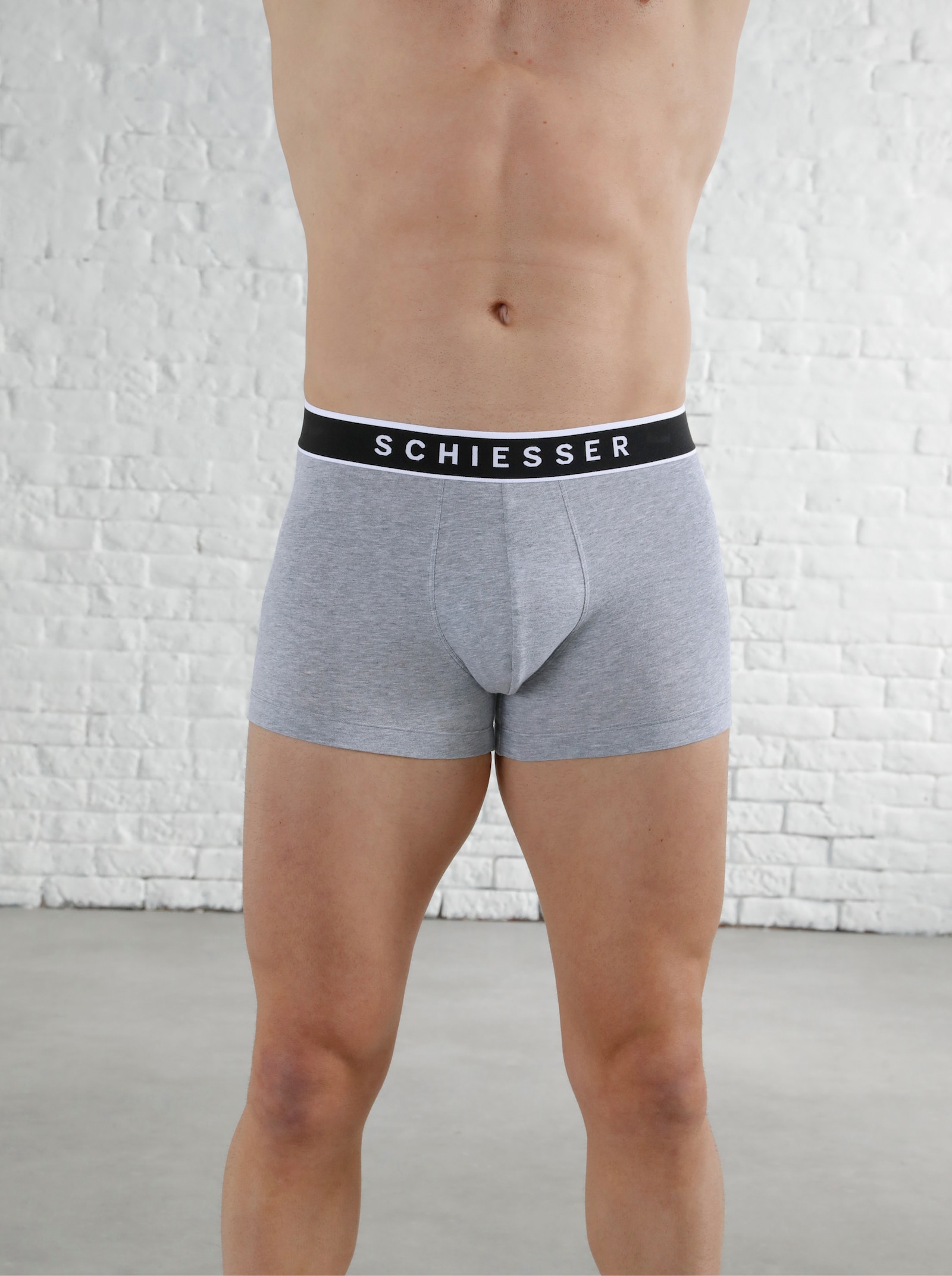 Schiesser Boxerkalsong - grå
