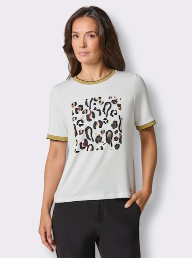 CREATION L PREMIUM Modal-Shirt - ecru-beige-bedruckt