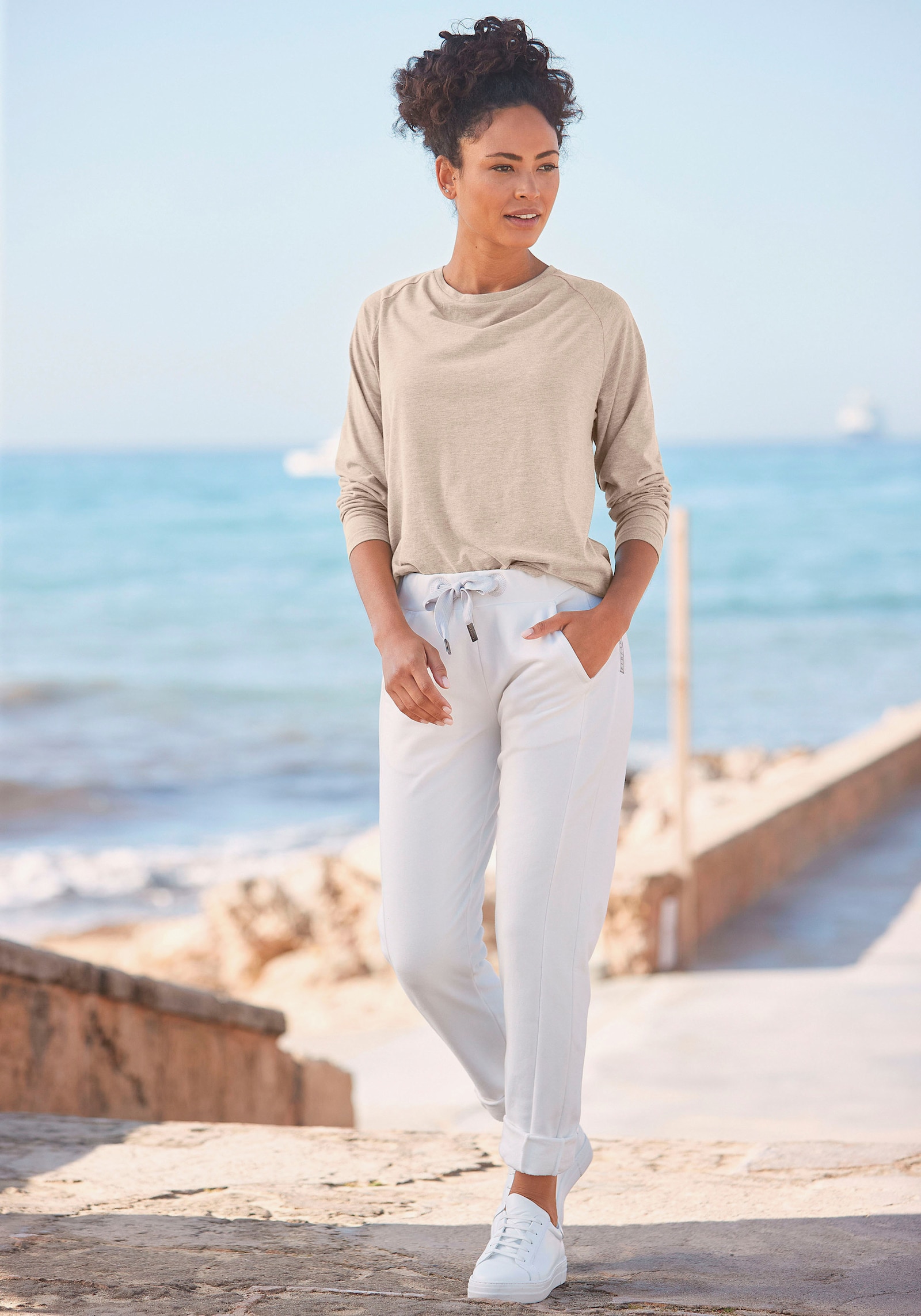 Elbsand Longsleeve - creme meliert