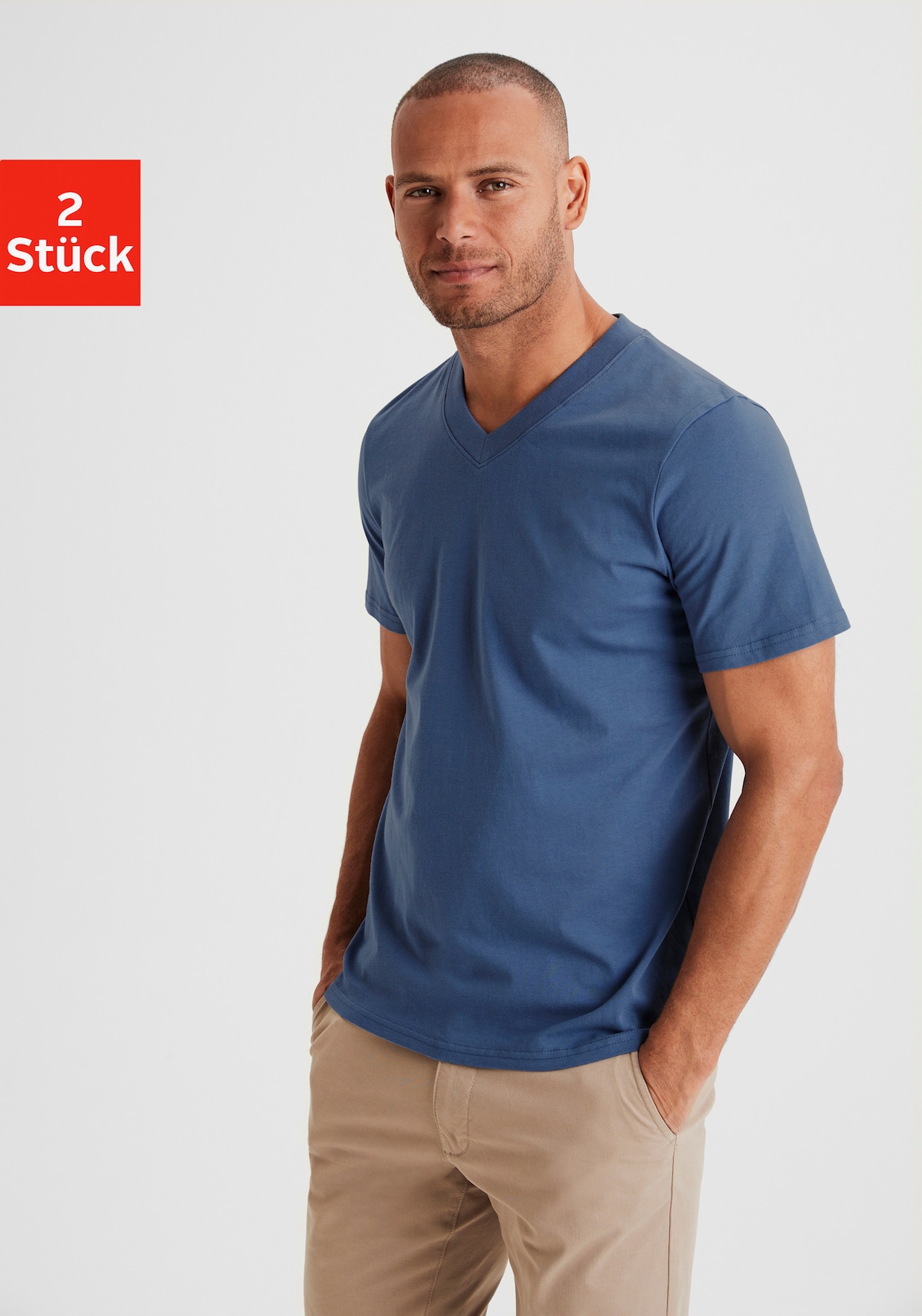 KangaROOS T-shirt - blauw/wit