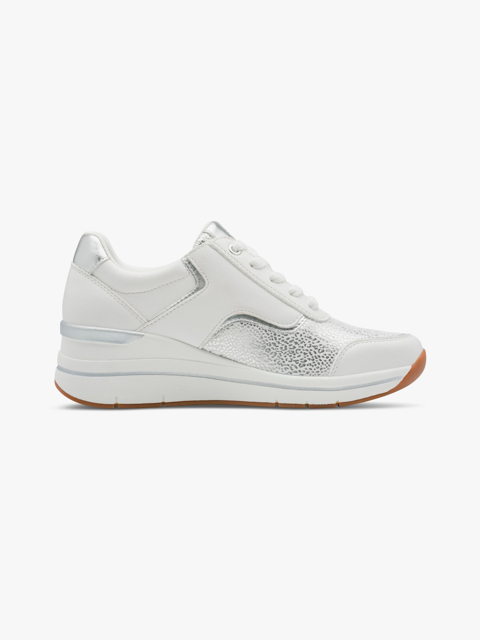 Jana Sneaker mit Zipper - weiß