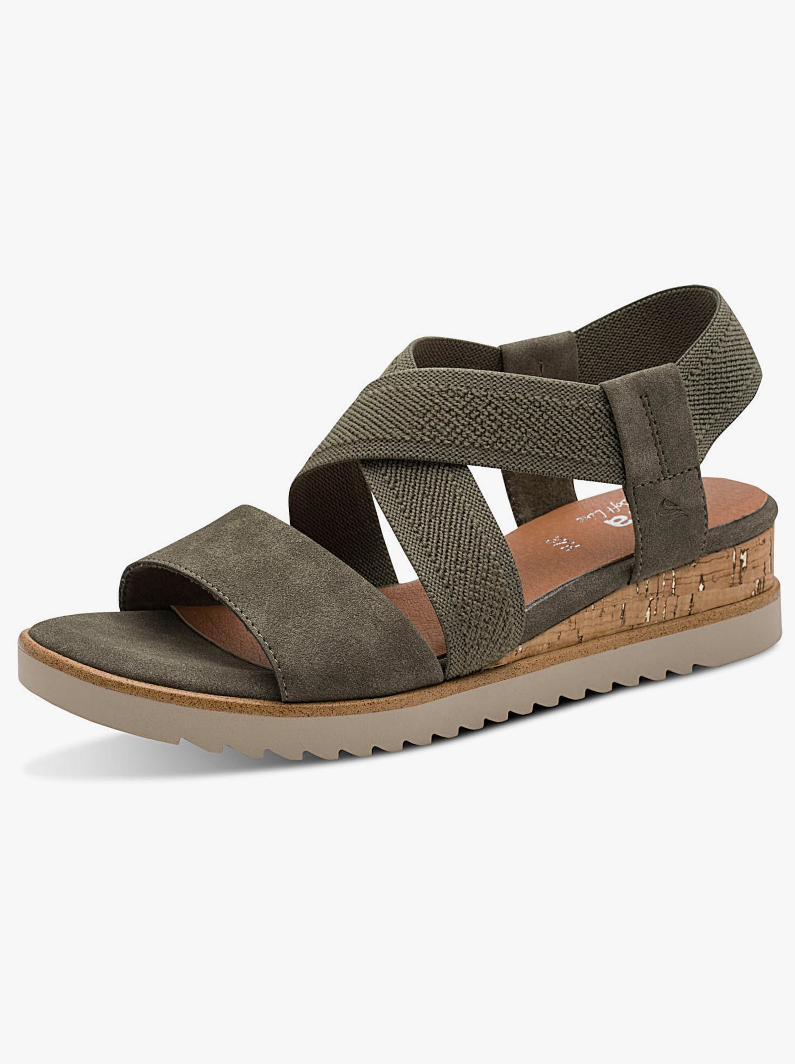 Jana Sandalette mit profilierter Sohle - khaki