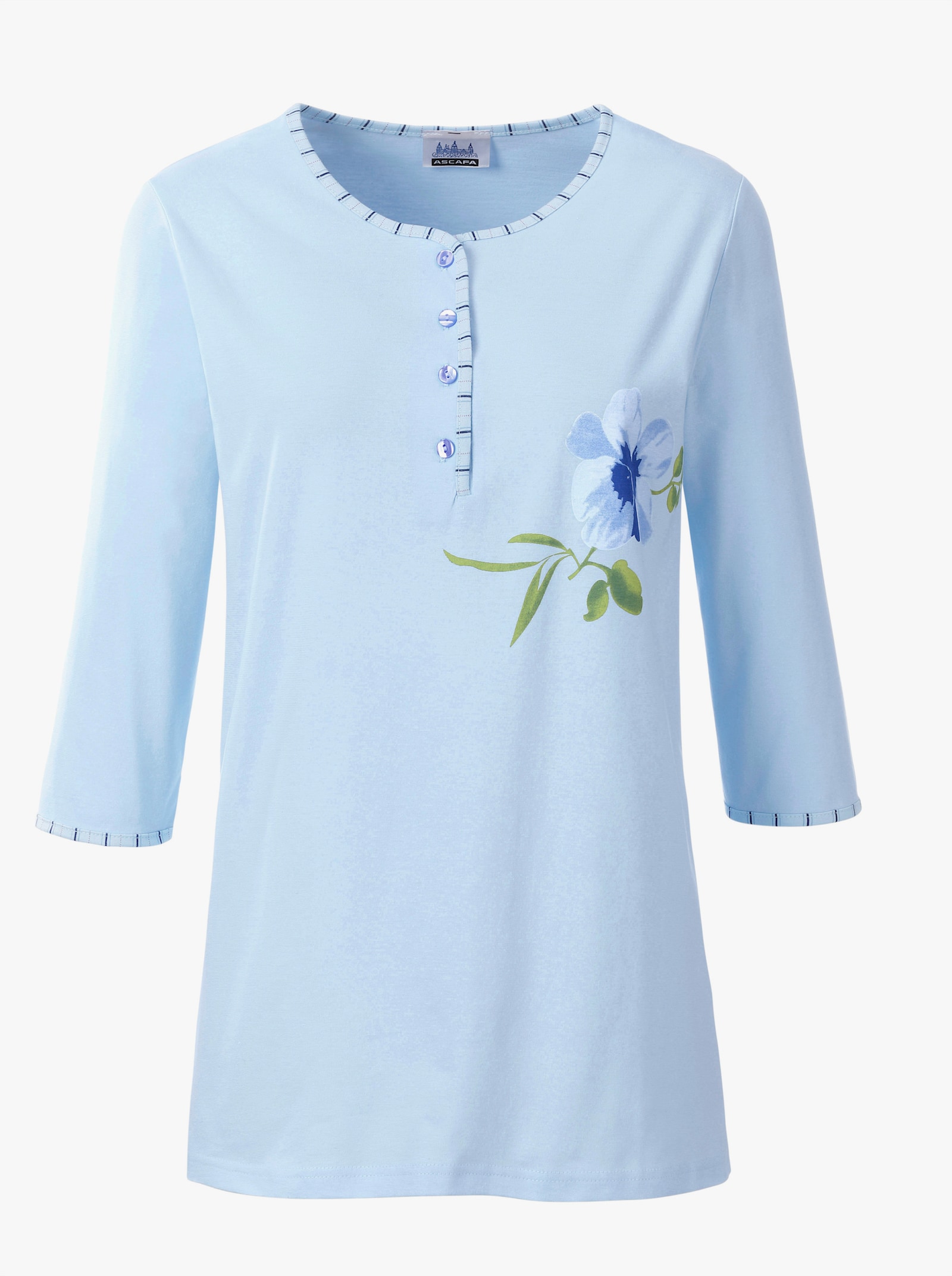 Ascafa Schlafanzüge im Doppelpack, Baumwolle - rosé + bleu