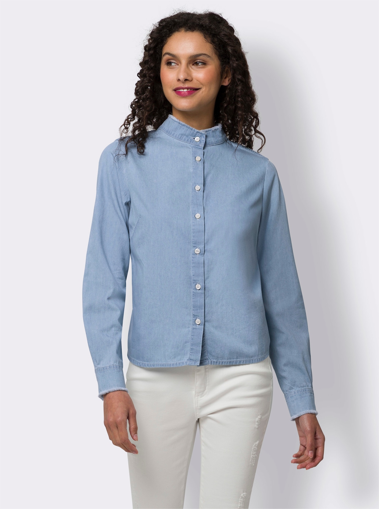 heine Katoenen blouse - blue-bleached