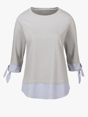 Shirt - silbergrau