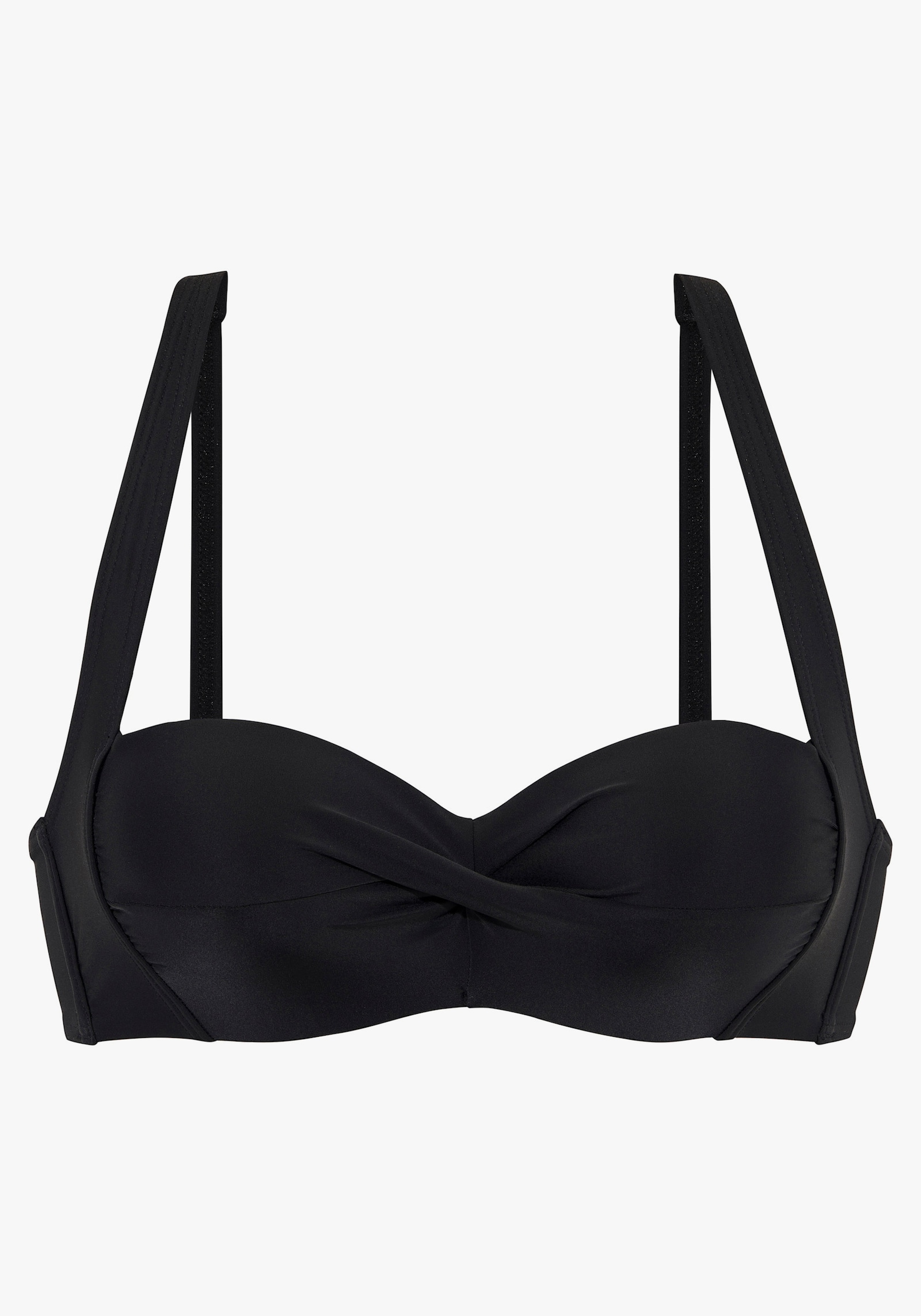 LASCANA Bandeau-Bikini-Top - schwarz