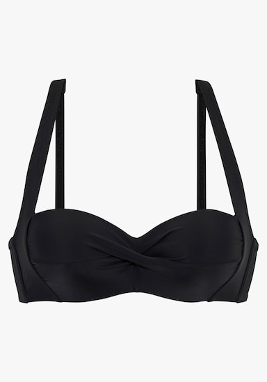 LASCANA Bandeau-Bikini-Top - schwarz