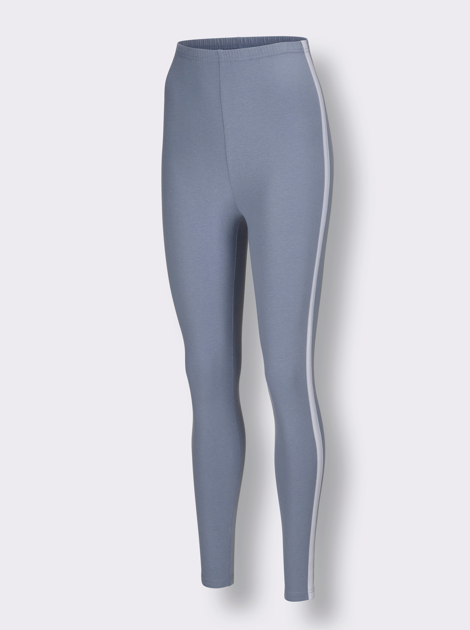 wäschepur Pyjama - wit/duivenblauw bedrukt