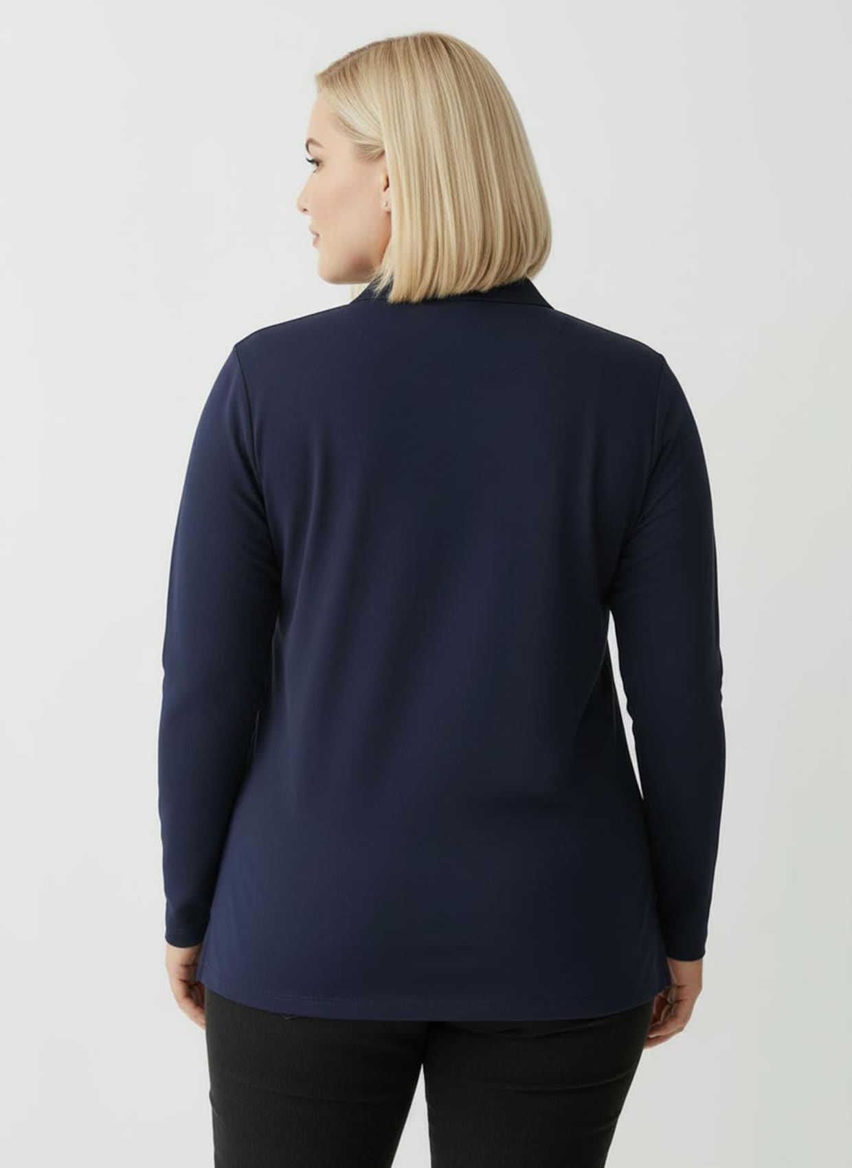 Poloshirt aus Baumwoll-Qualität - marine