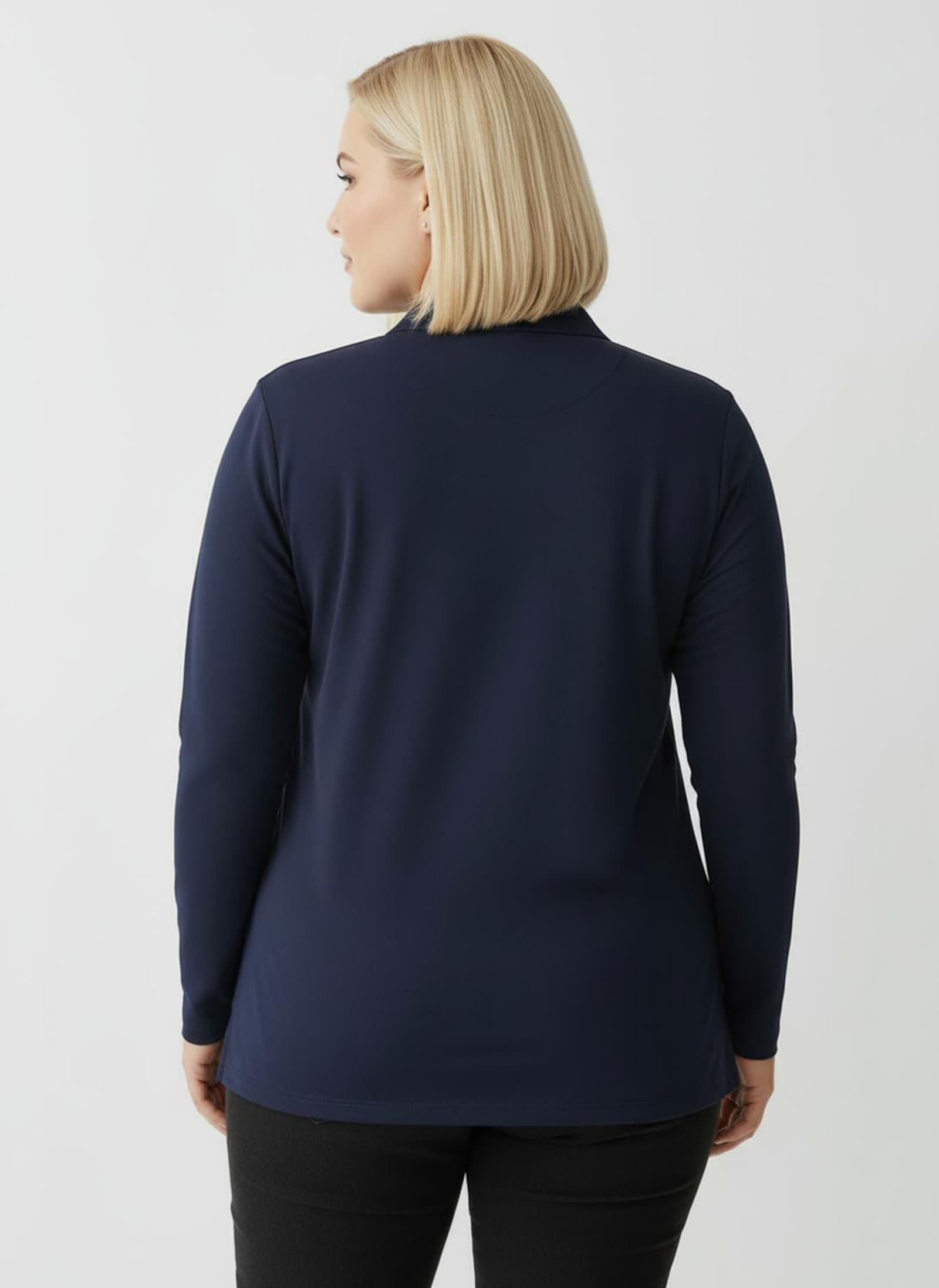 Poloshirt aus Baumwoll-Qualität - marine