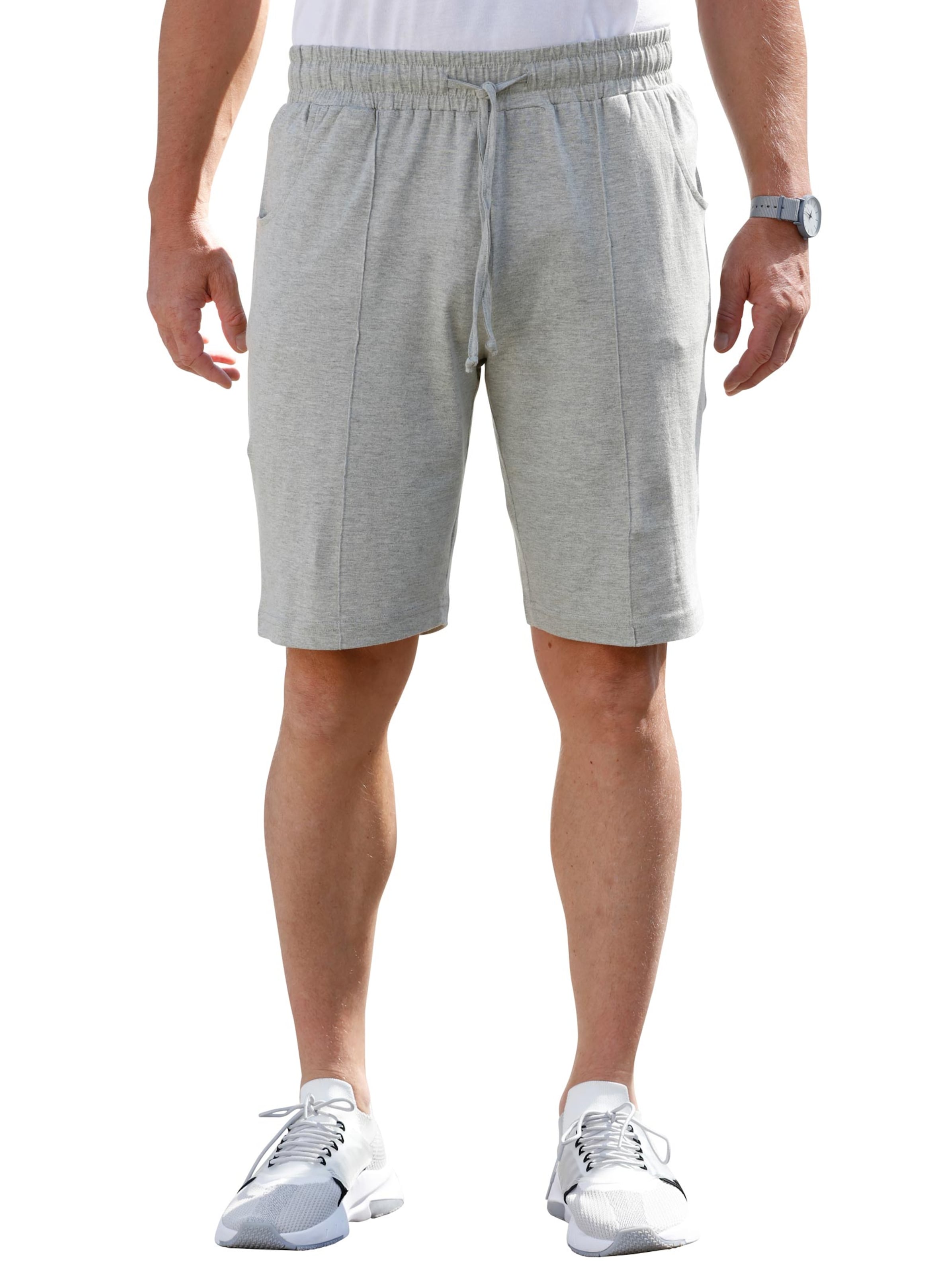 Freizeitbermudas - hellgrau-meliert