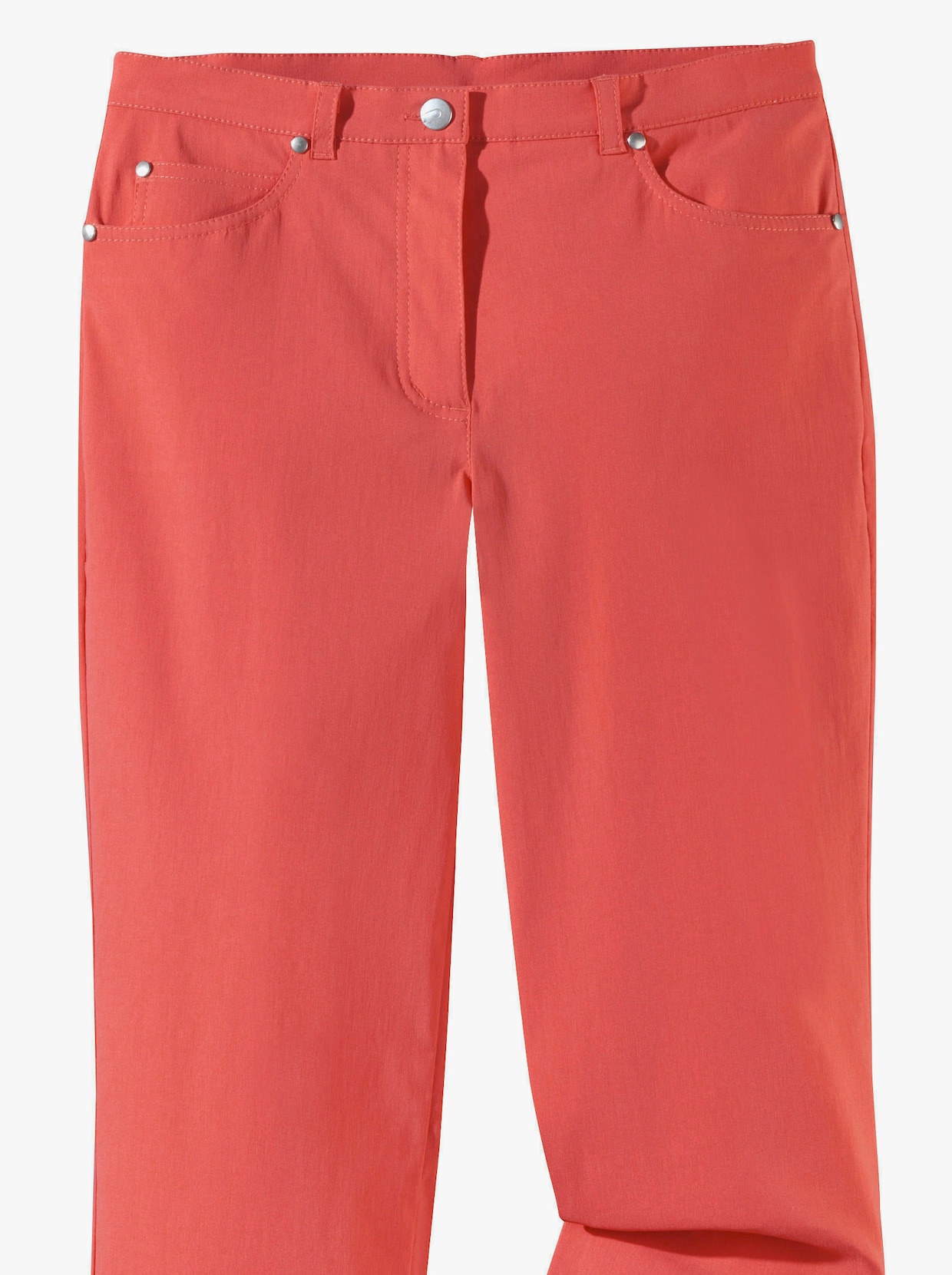 Stehmann Comfort line 5-pocketsbroek van elastisch materiaal - langoustinerood