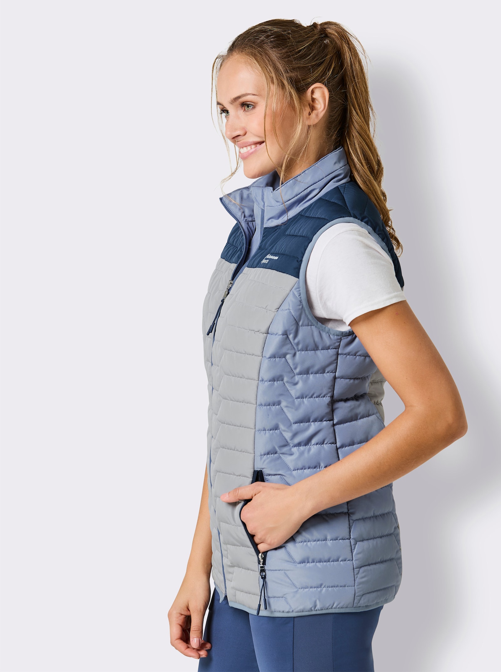 Catamaran Sports Steppweste mit elastischen Seiten - dunkelblau