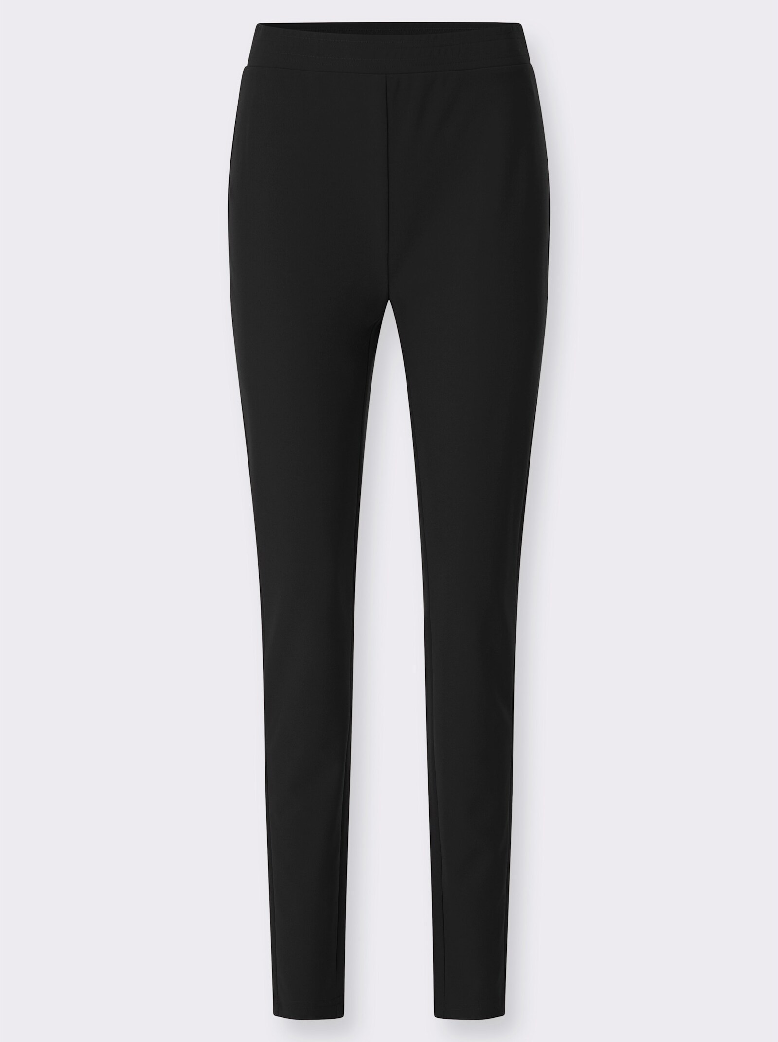 Schlupfhose in schmaler Schnittführung - schwarz