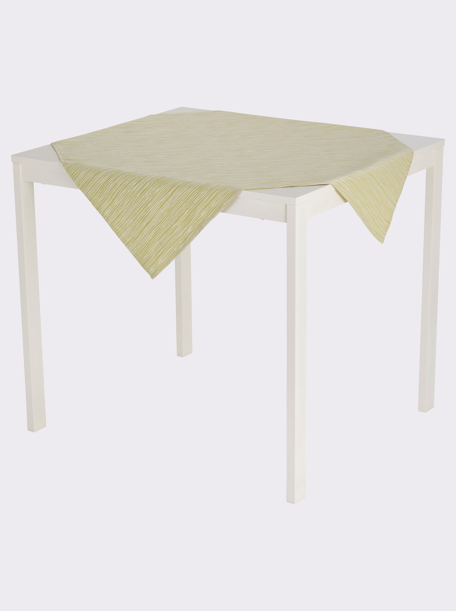 Tafelkleed met lijnenpatroon, onderhoudsarm - pistache