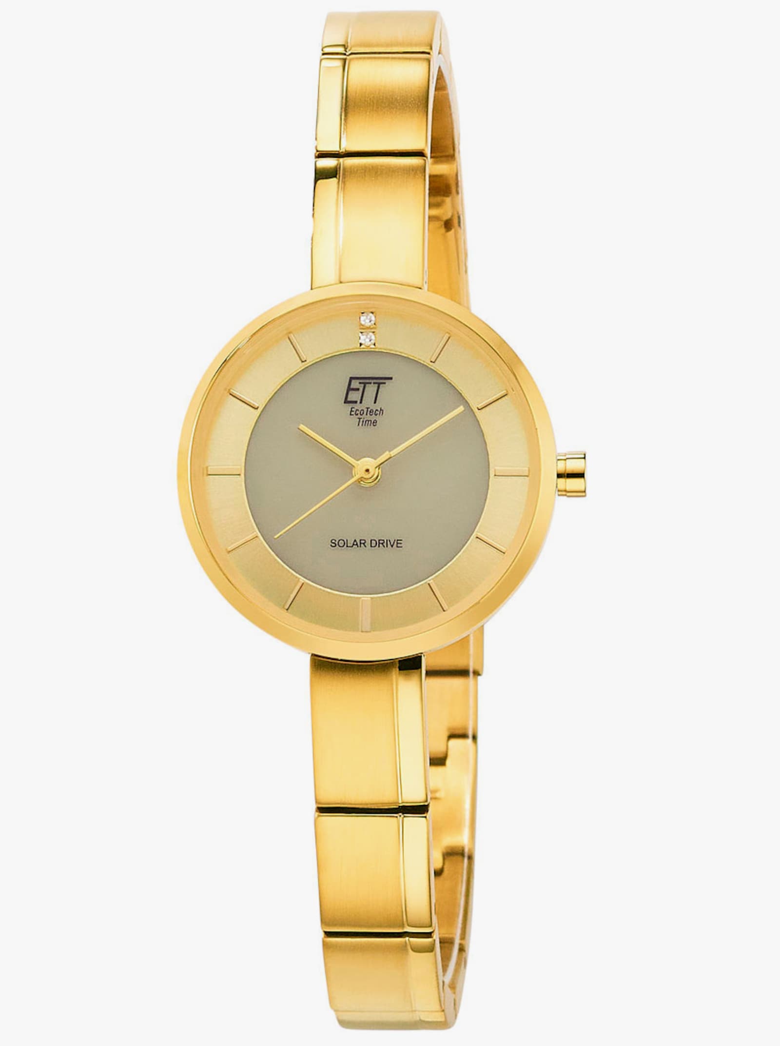 Dameshorloge op zonne-energie - goudkleur