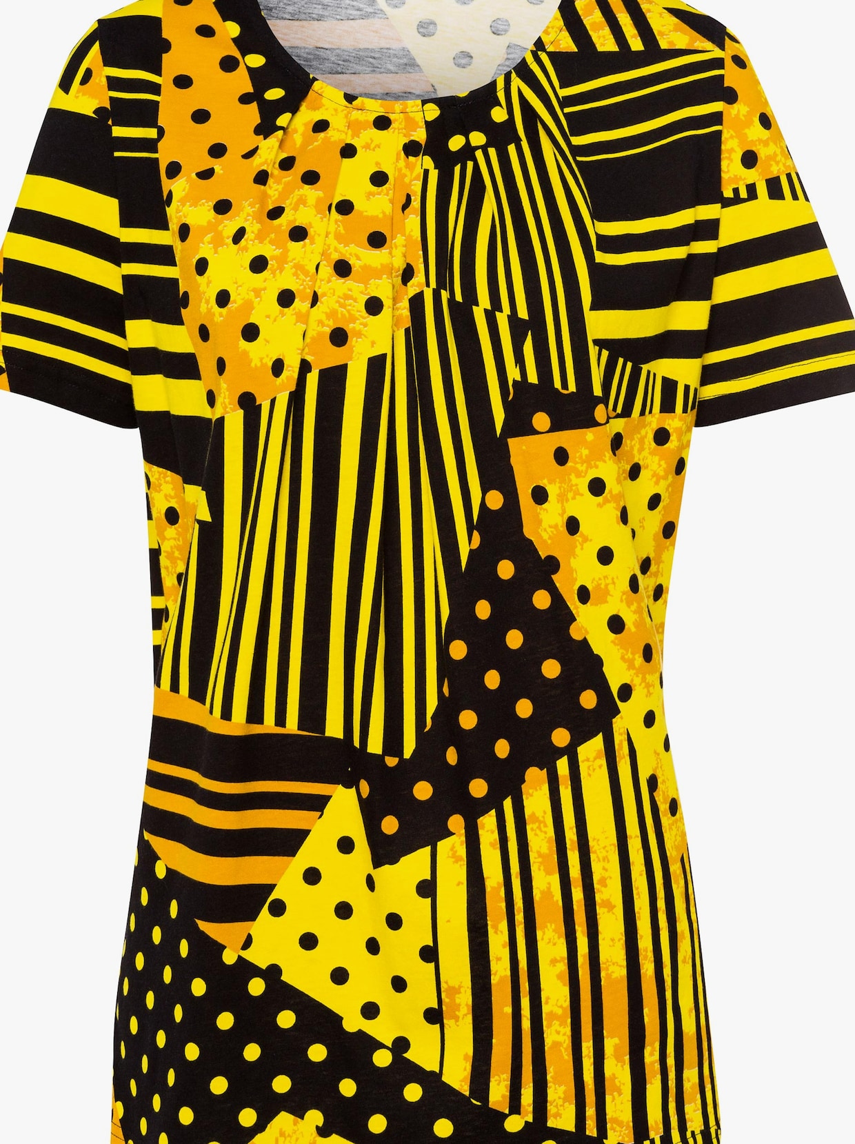 Tričko s krátkým rukávem - žlutá-vzor
