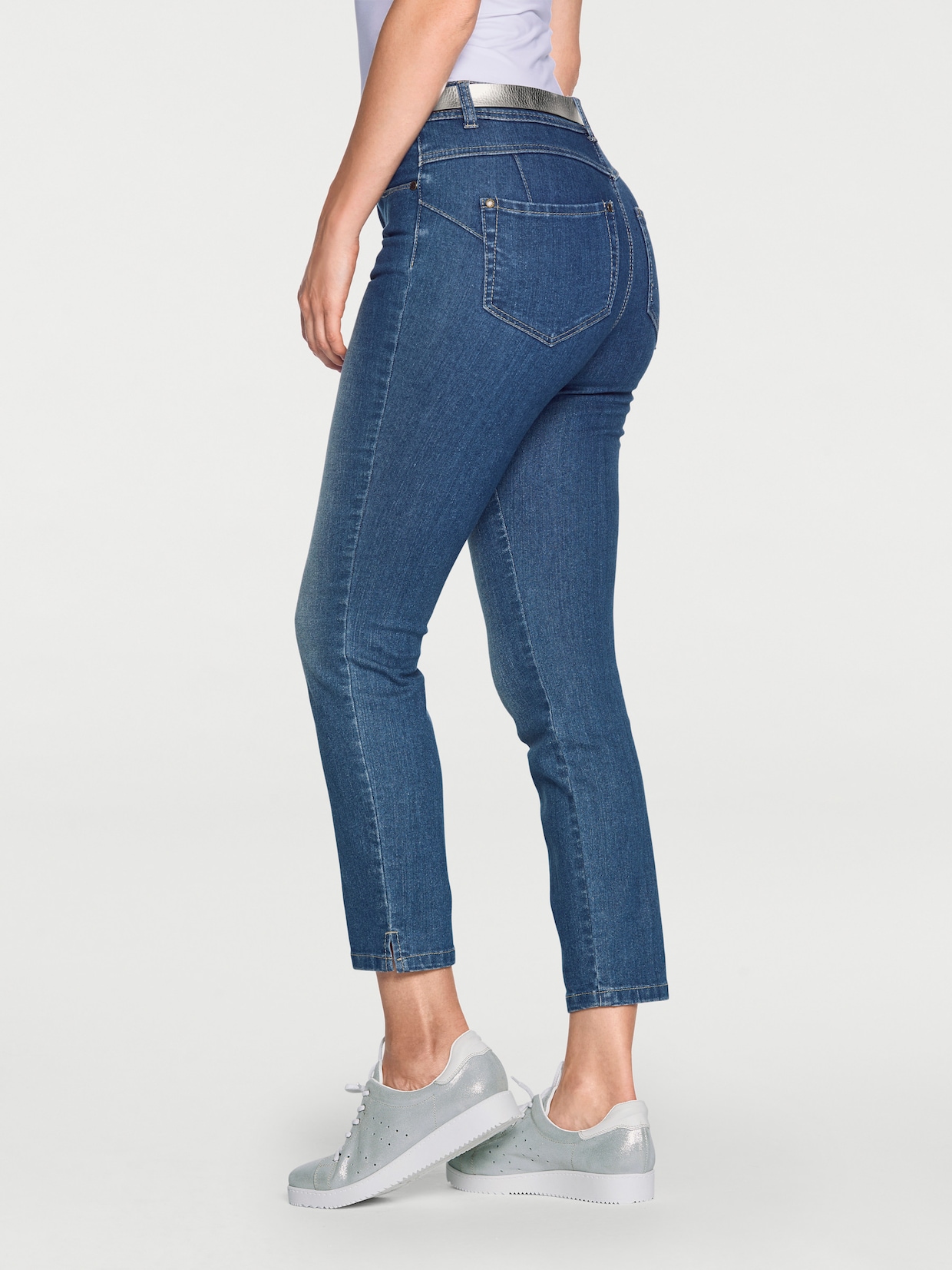 heine Jeans effet ventre plat - bleu denim