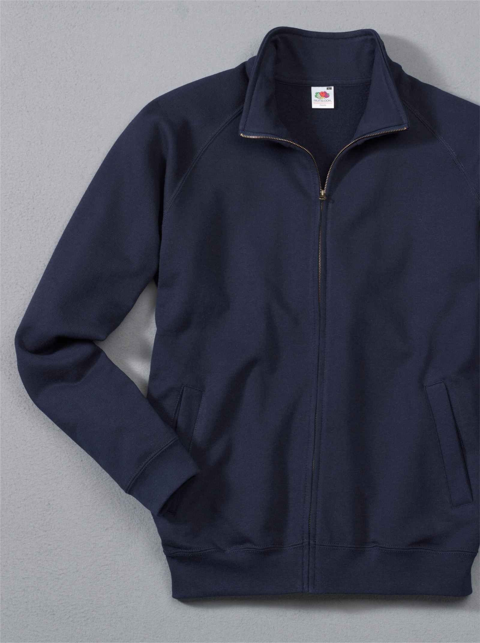 Fruit of the Loom Premium-Sweatjacke - dunkelblau