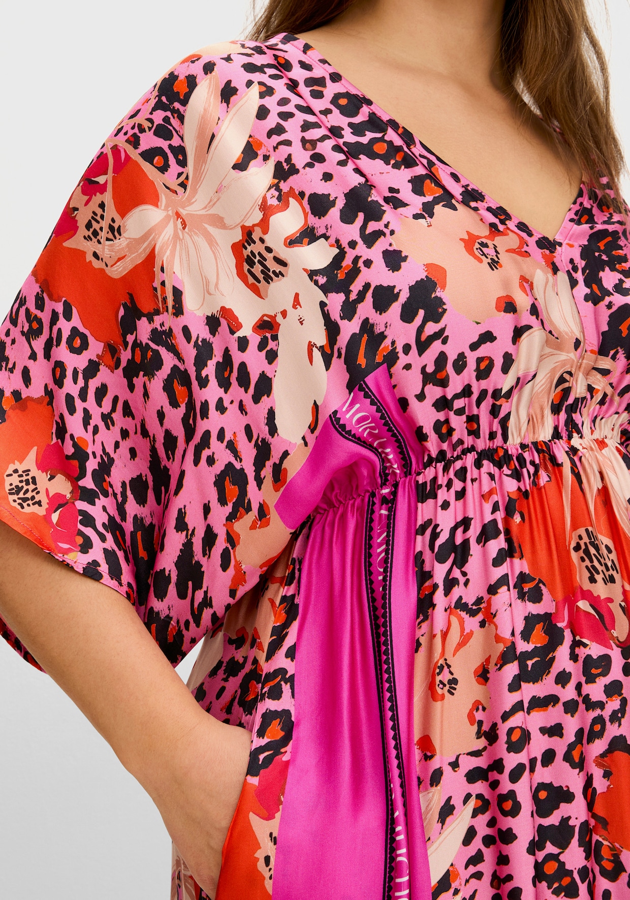 sheego loves miss goodlife Maxikleid - pink gemustert