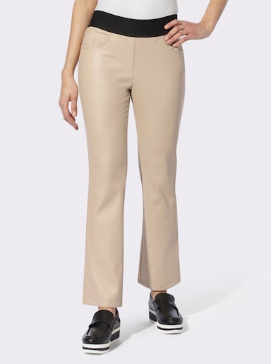 heine 5-Pocket-Hose mit breitem Komfortbund - beige