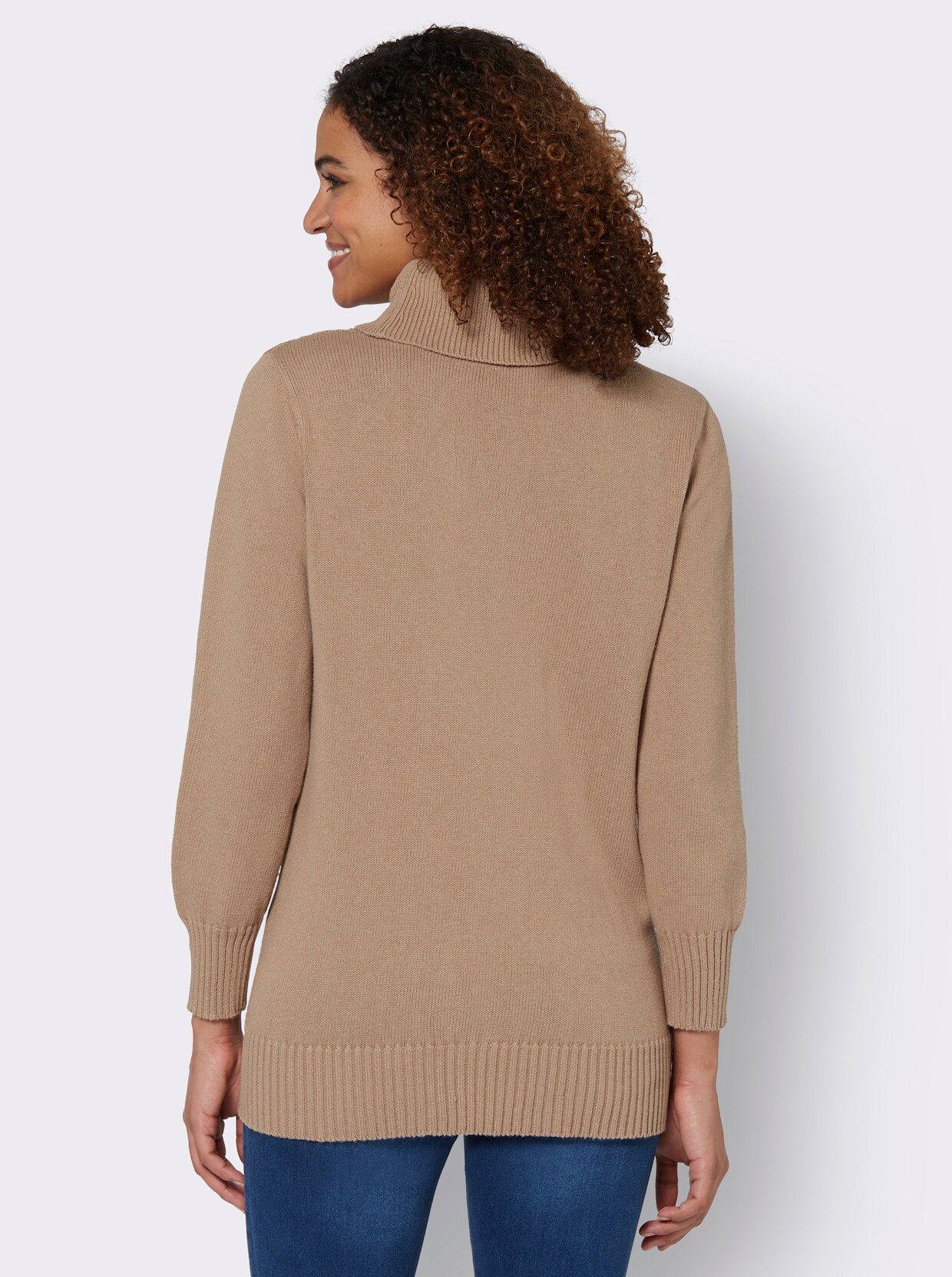 Lange pullover - camel