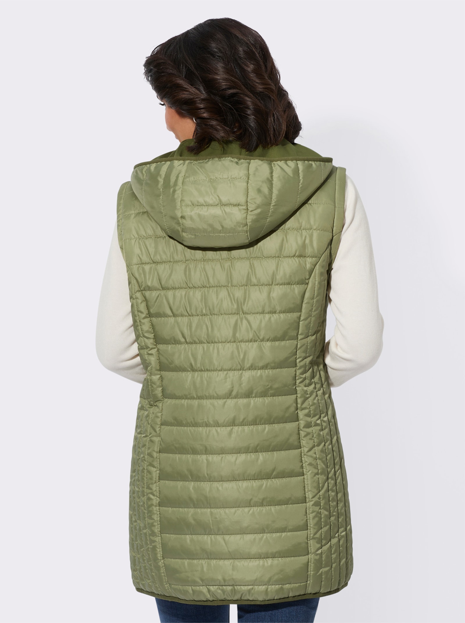 Longjacke mit Wendefunktion - schilf