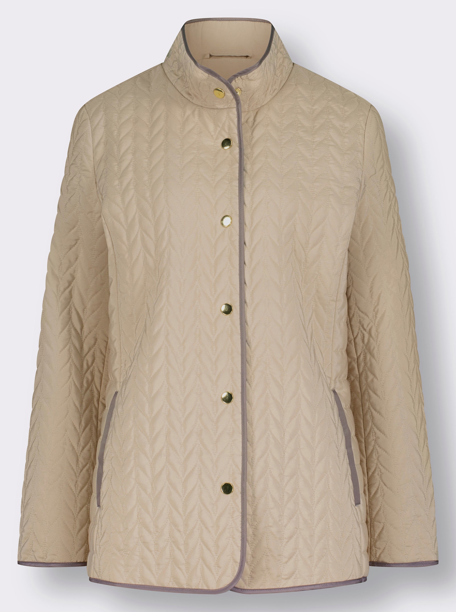 Steppjacke mit Druckknopfleiste - sesam