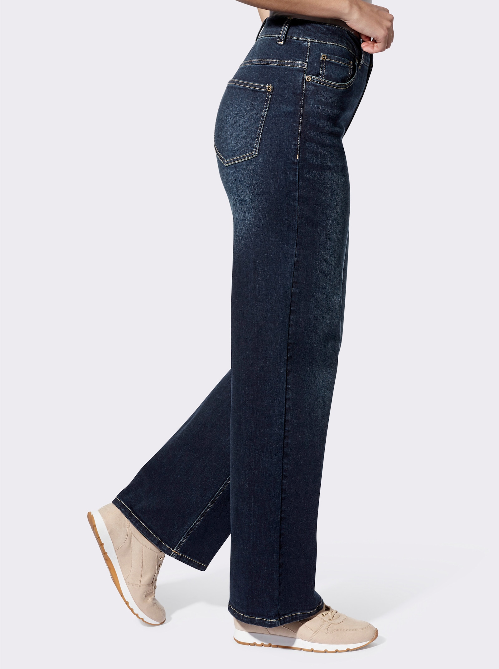 heine Jeans mit weitem Bein - dark blue