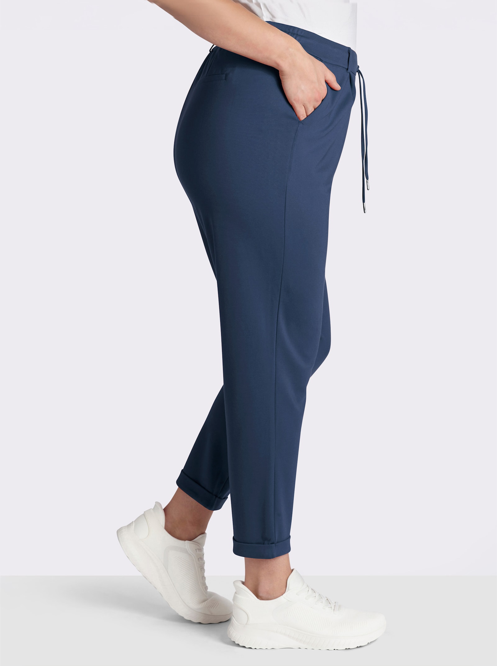 Jogg Pants in Interlock-Qualität - dunkelblau