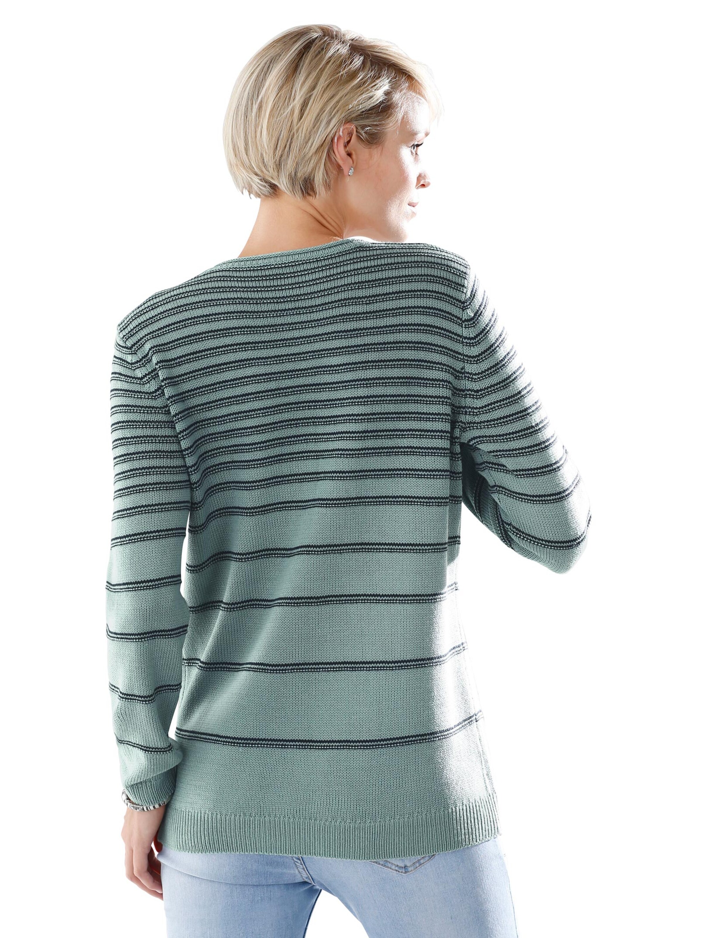 Pullover - mint-geringelt