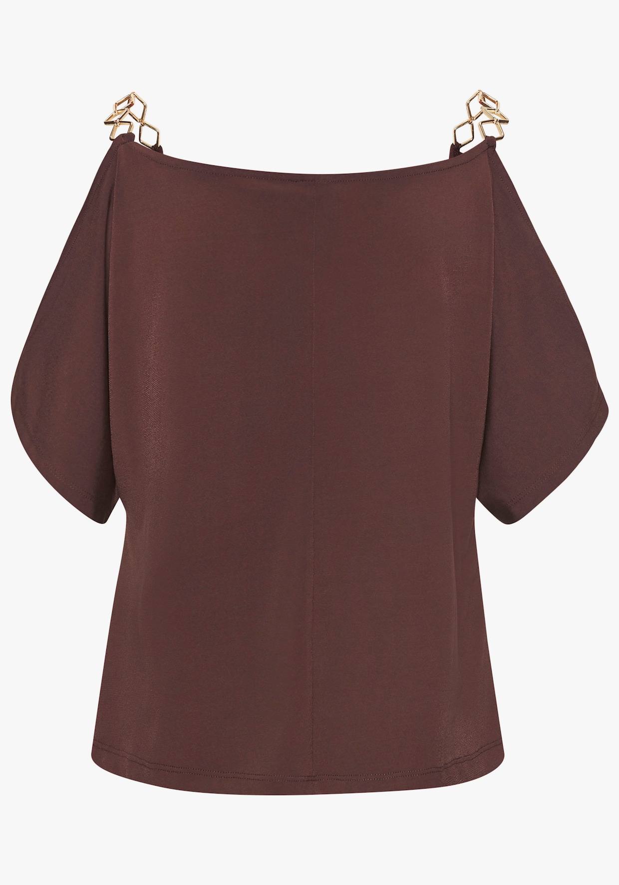 LASCANA Shirt met korte mouwen - bruin