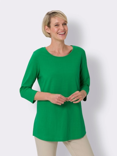 Longshirt in der 2-Stück-Packung - grasgrün + marine