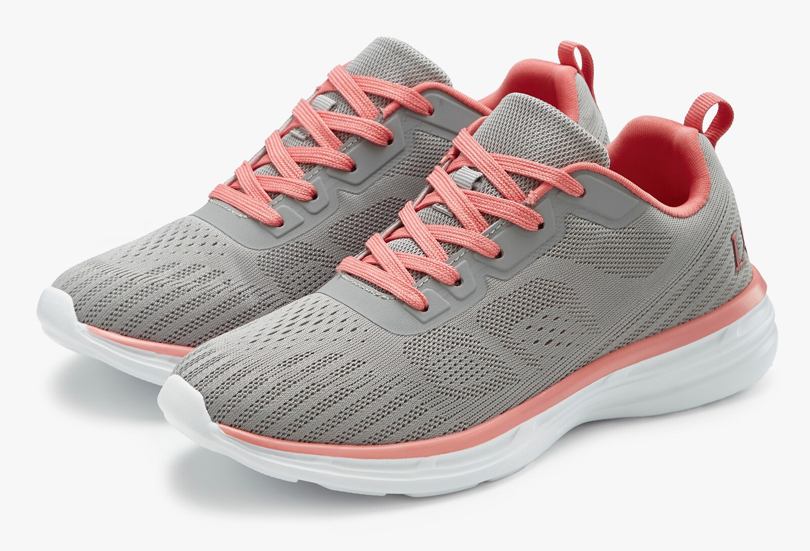 LASCANA Sneaker - grau/orange