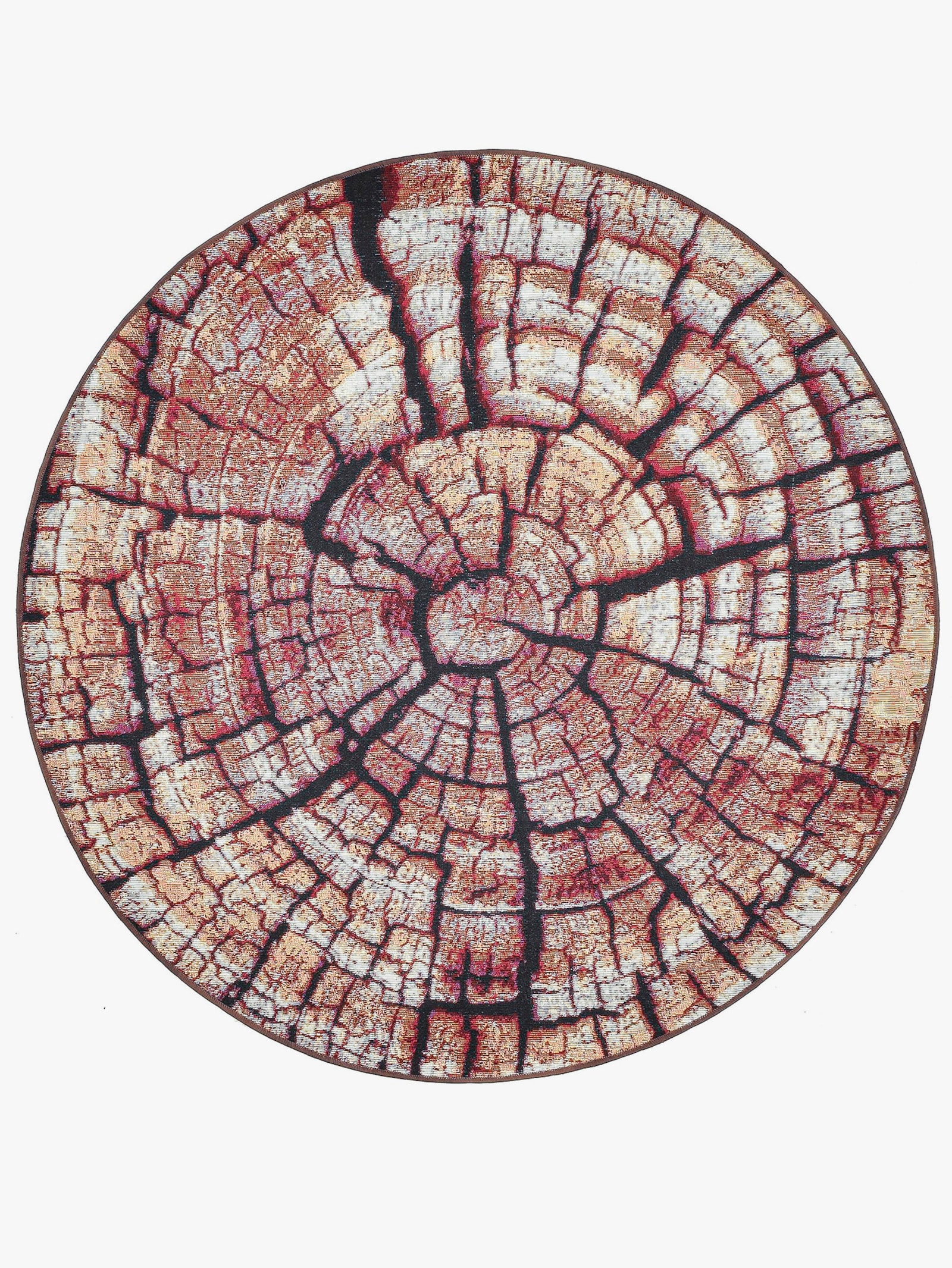 Theko Teppich - braun-gemustert