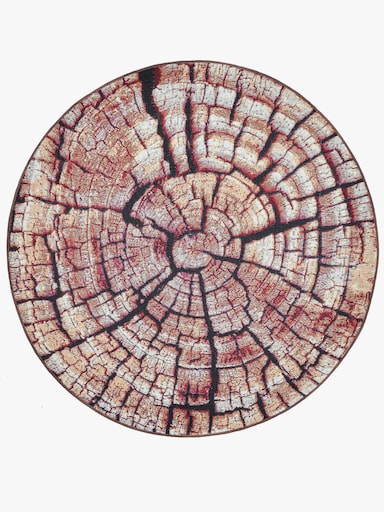 Theko Teppich - braun-gemustert