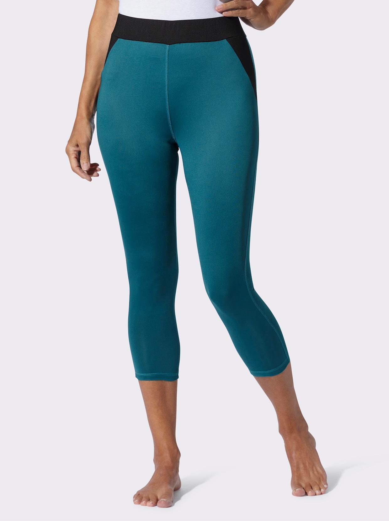 Leggings - petrol-schwarz