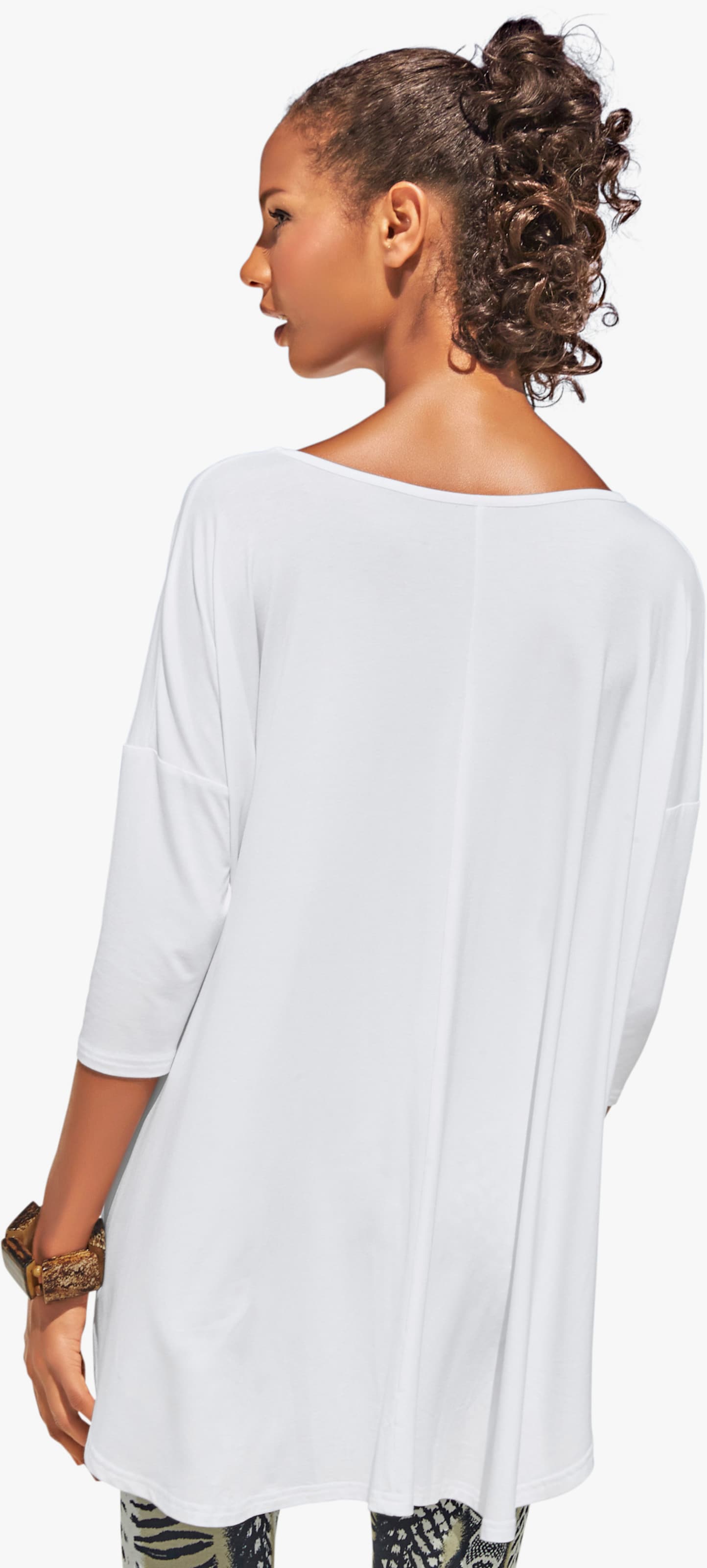 heine Oversize-Shirt mit Kaschier-Effekt - offwhite