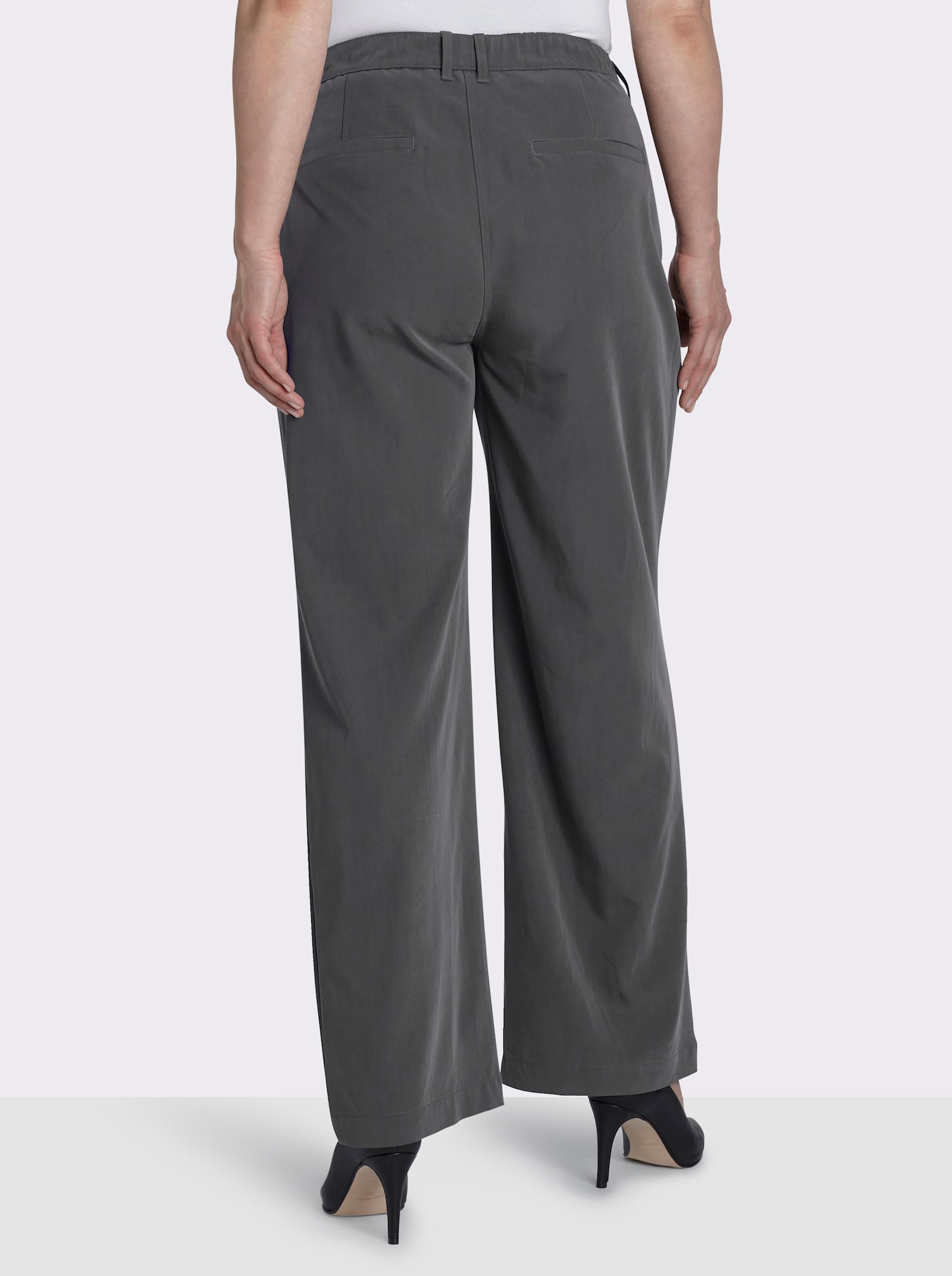 sheego Hose in weiter Form - anthrazit