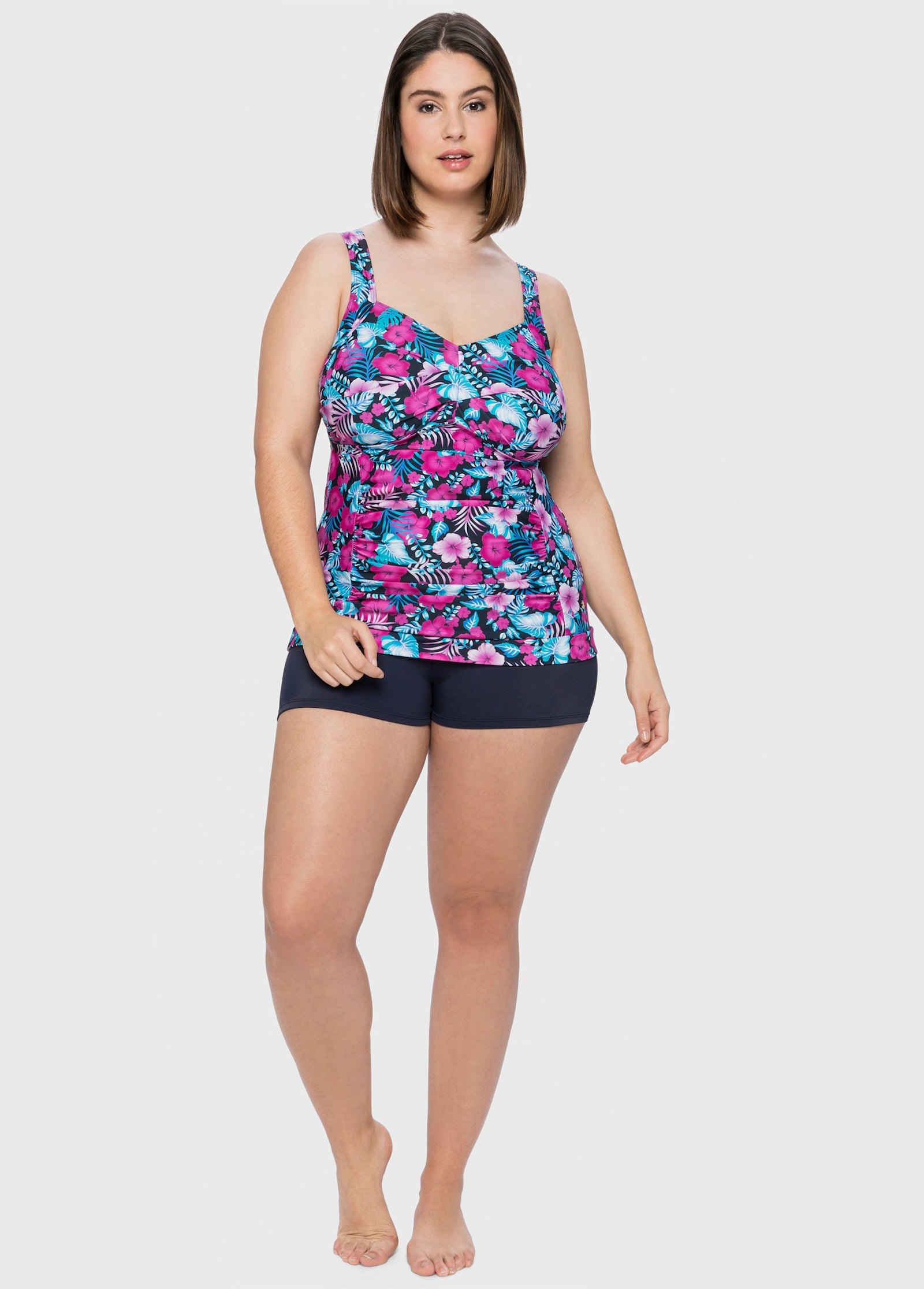 sheego Badeshorts mit Shaping-Effekt - marine