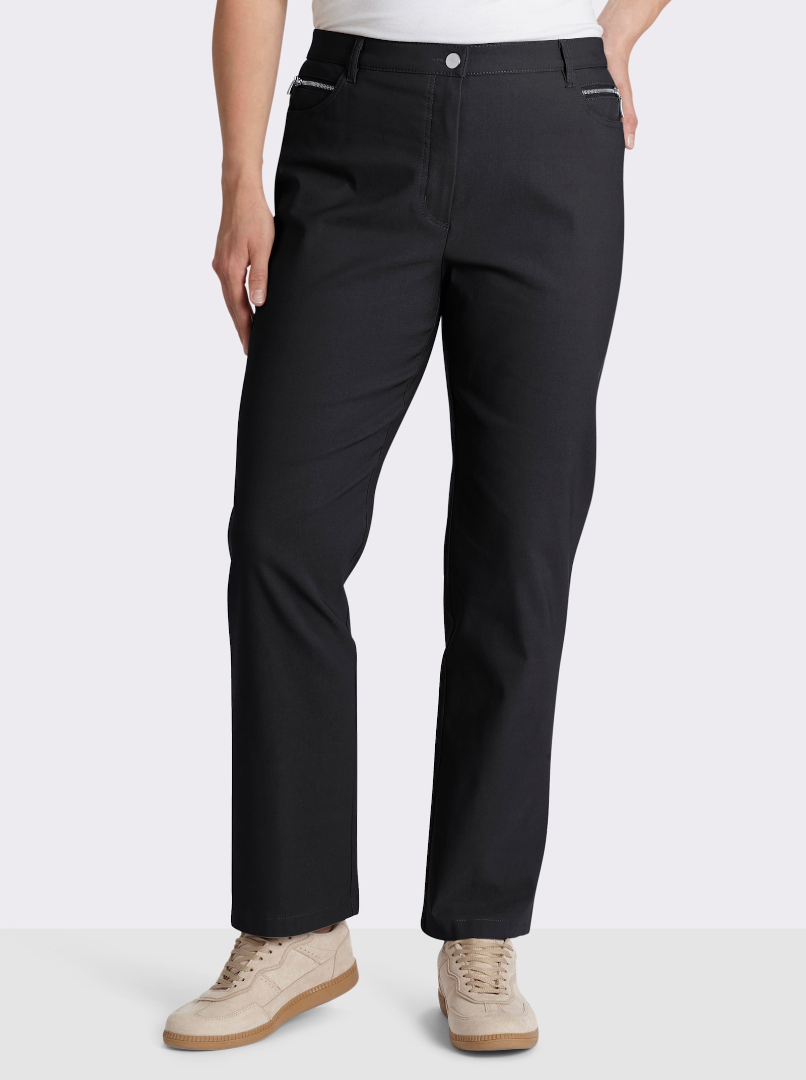 Stehmann Comfort line Thermohose in elastischer Bengalin-Qualität - schwarz