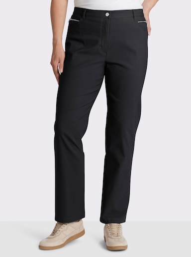 Stehmann Comfort line Thermohose in elastischer Bengalin-Qualität - schwarz