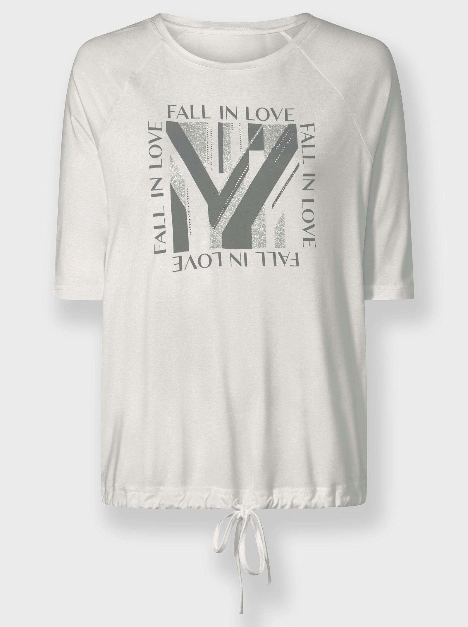 heine 3/4-Arm-Shirt mit Foliendruck - ecru