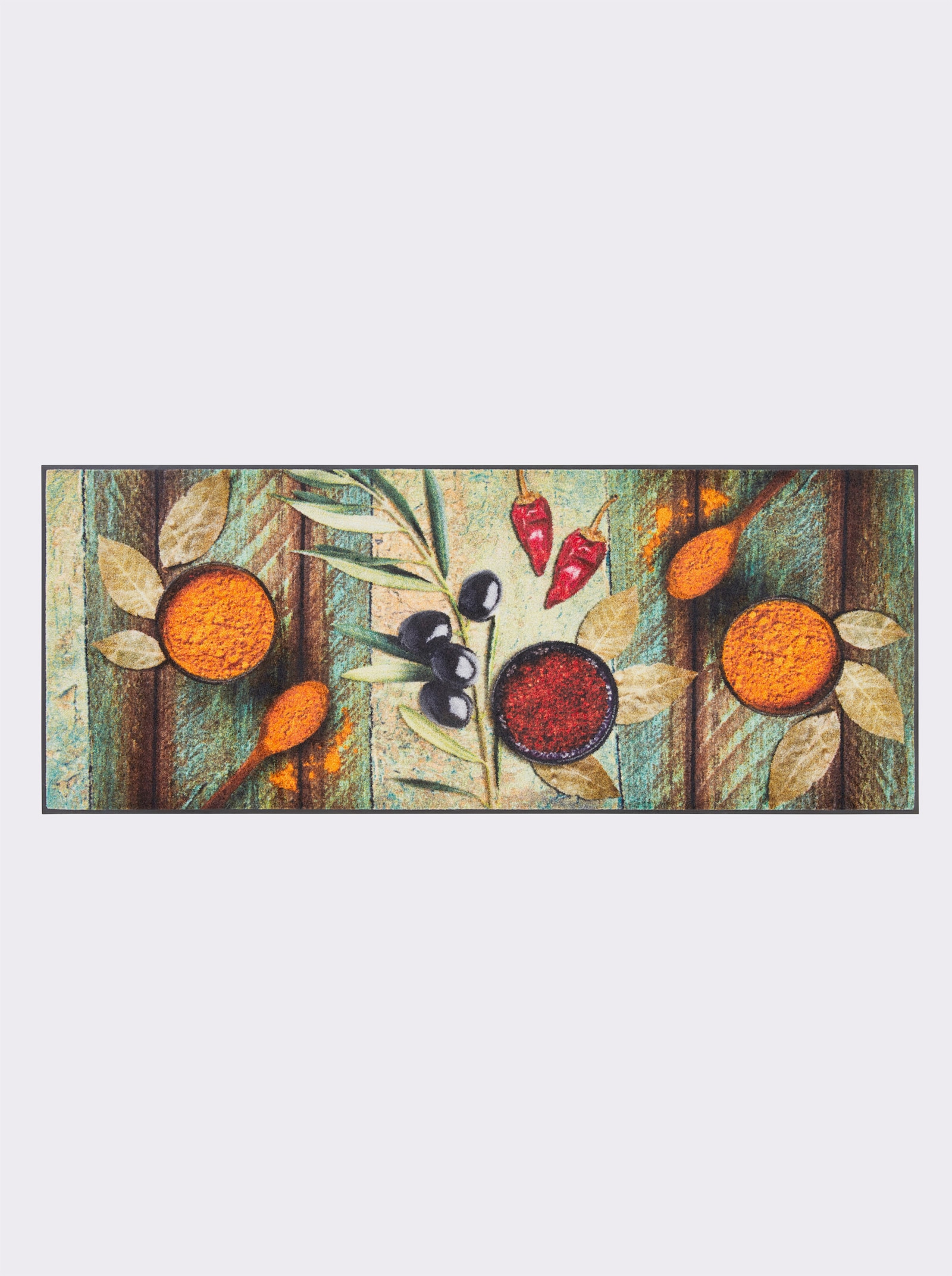 wash+dry by Kleen-Tex Fußmatte - petrol-bunt