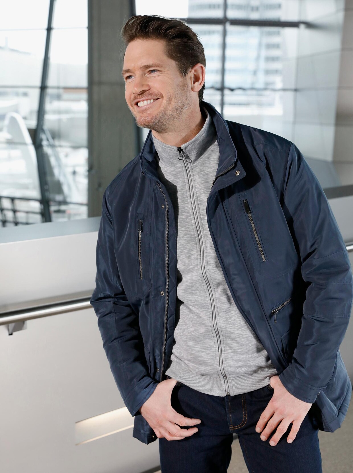 Catamaran Funktionsjacke - marine