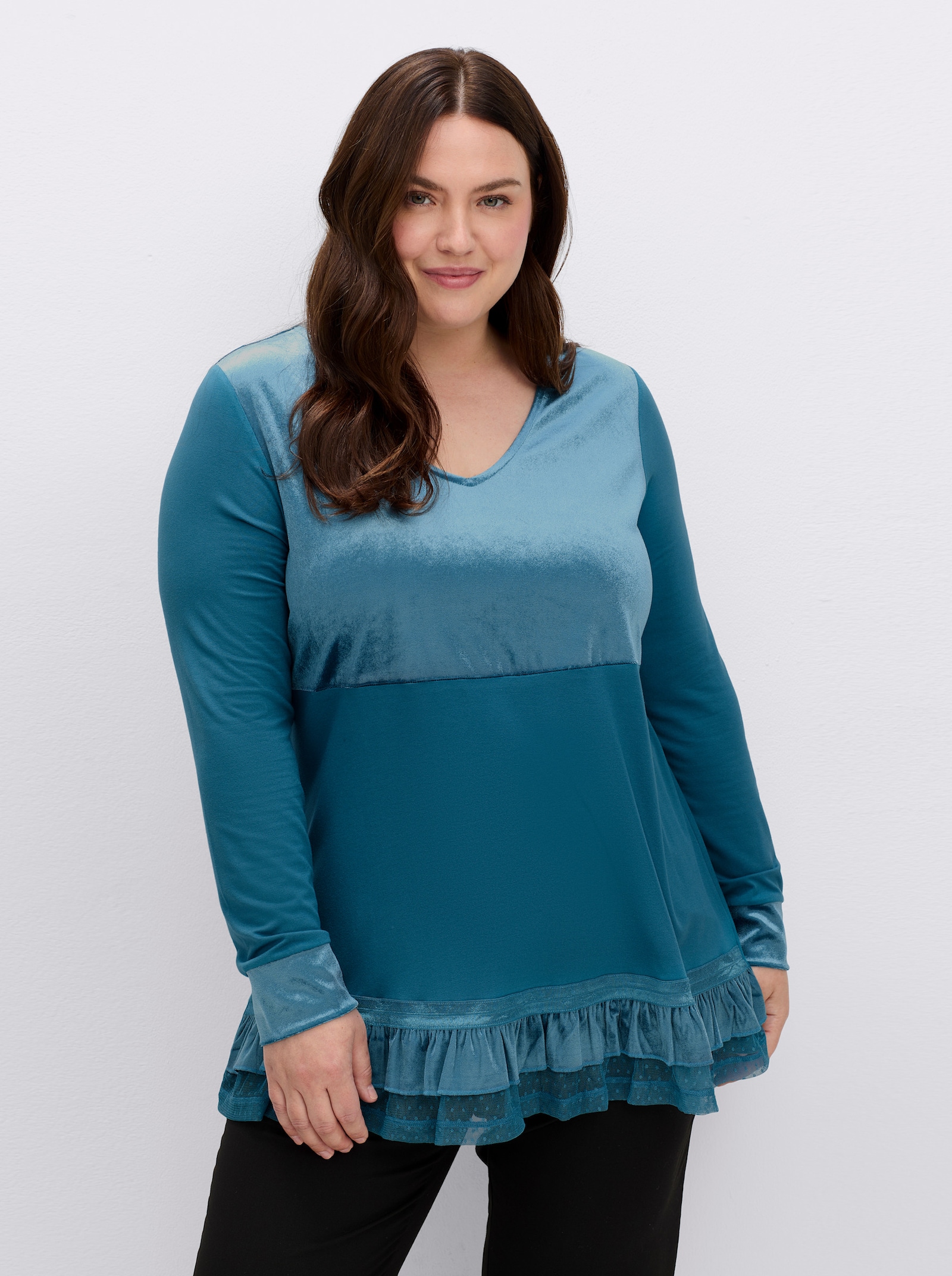 sheego by Joe Browns Shirt im Lagenlook - topas