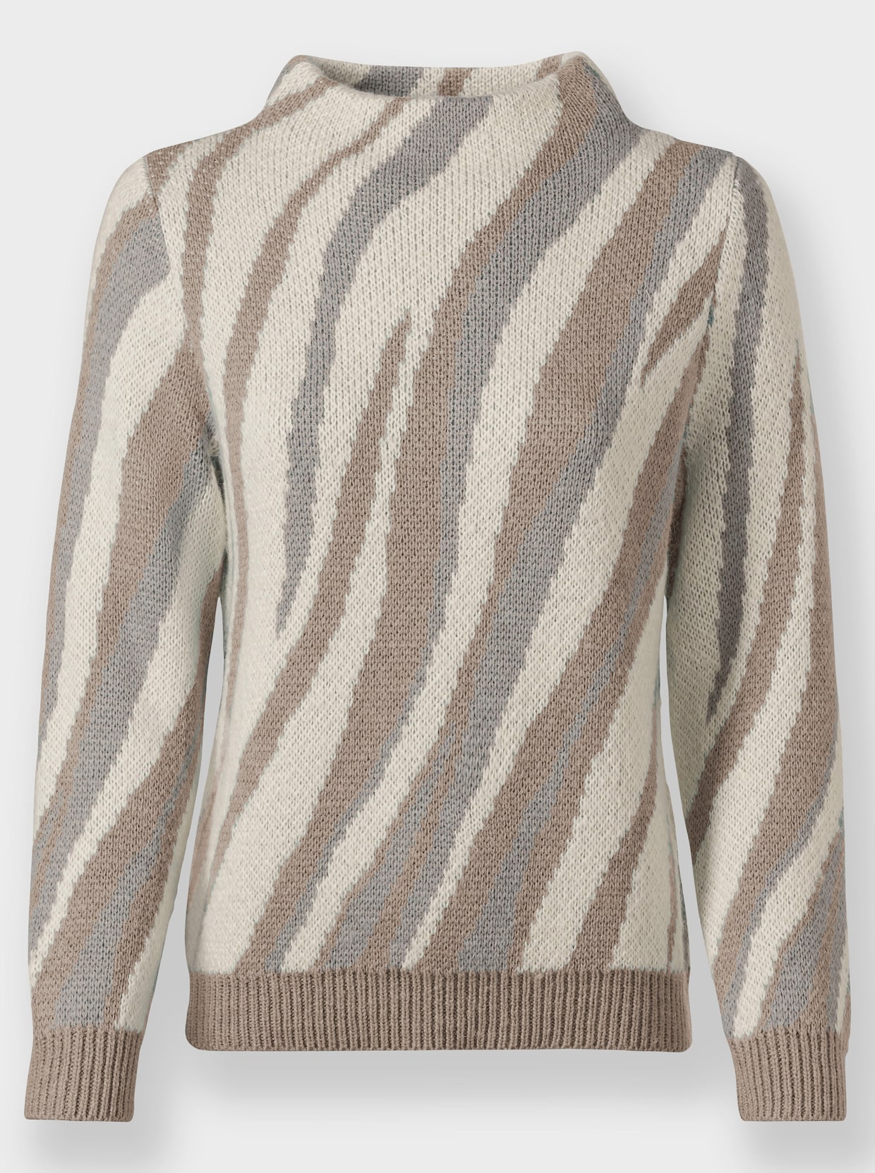 Pullover - sesam/champagne gedessineerd