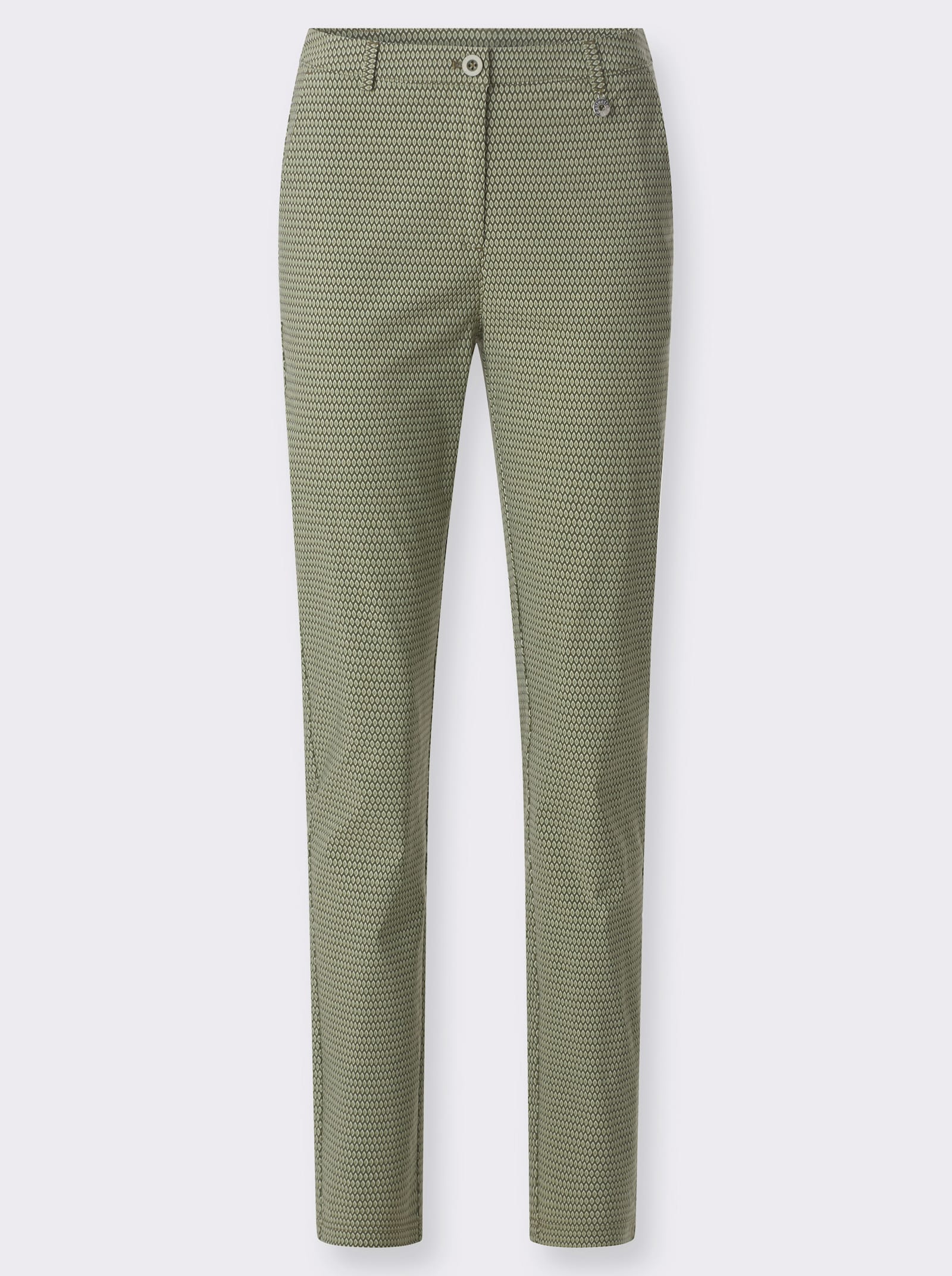 Bengalinhose - khaki-schilf-gemustert