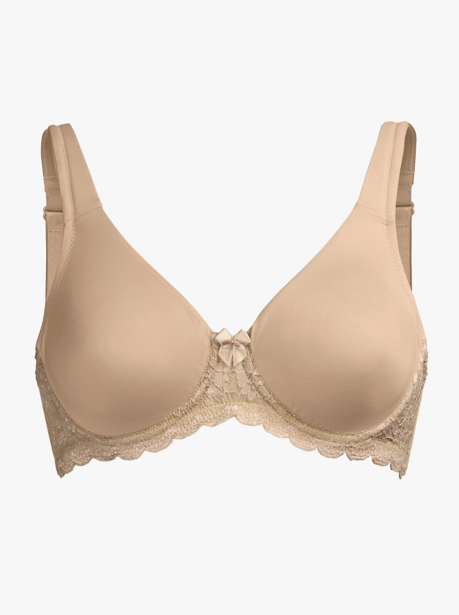 wäschepur T-shirtbeha met beugel en gewatteerde bandjes - ivoorkleur