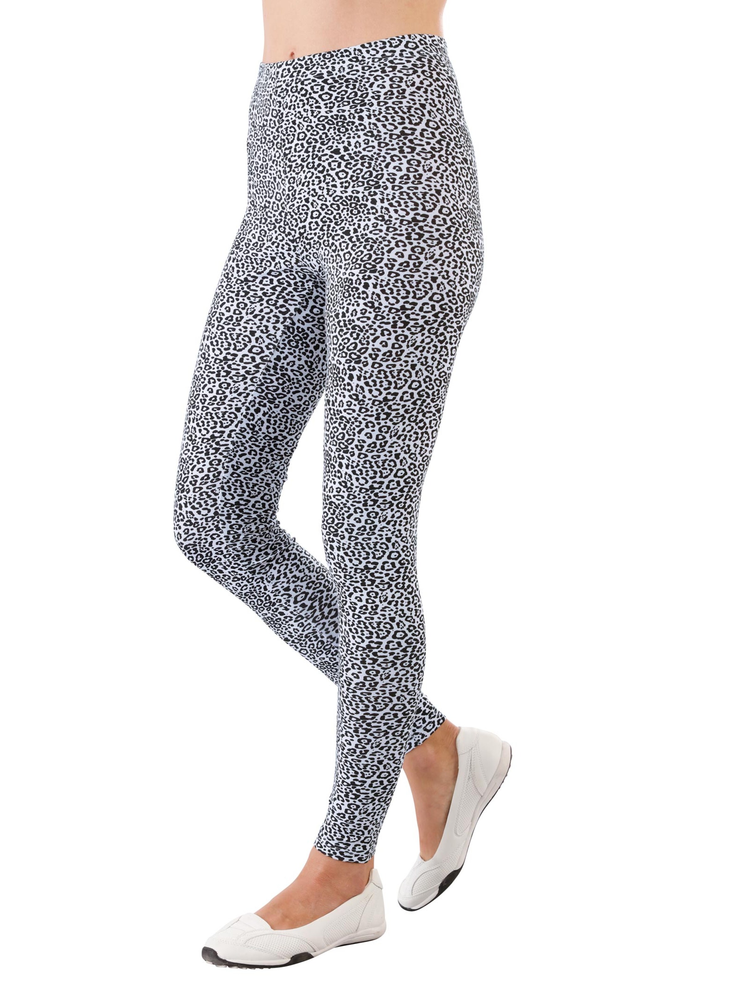 Leggings - schwarz-weiß